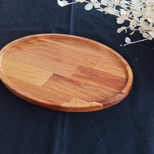 Natural Wooden Serving Tray|Beech Wood Plate|Rustic Table Decor|Tea Serve Tray|Custom Coffee Service Tray|Housewarming Gift Platter for Her