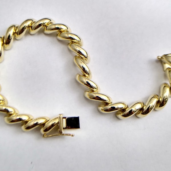 10K Yellow Gold Vintage San Marco Bracelet