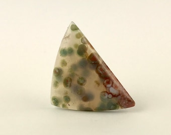Ocean Jasper Cabochon -- very translucent, floating orbs