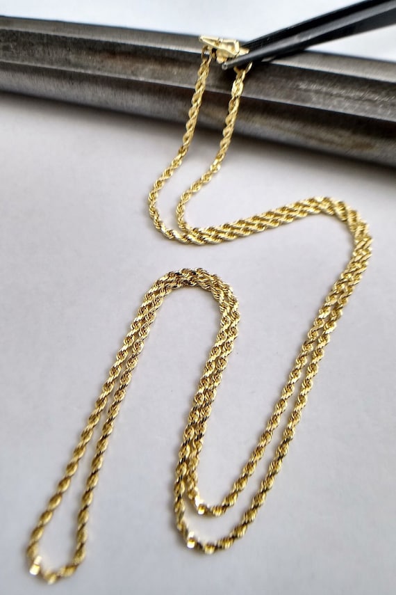 Vintage gold rope - Gem