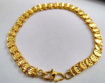 18K Yellow Gold Vintage Link Bracelet
