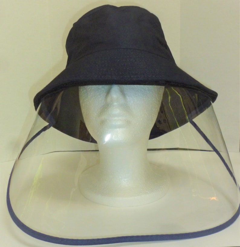 Face Cover Protective Bucket Hat With Face Shield Antidust Etsy