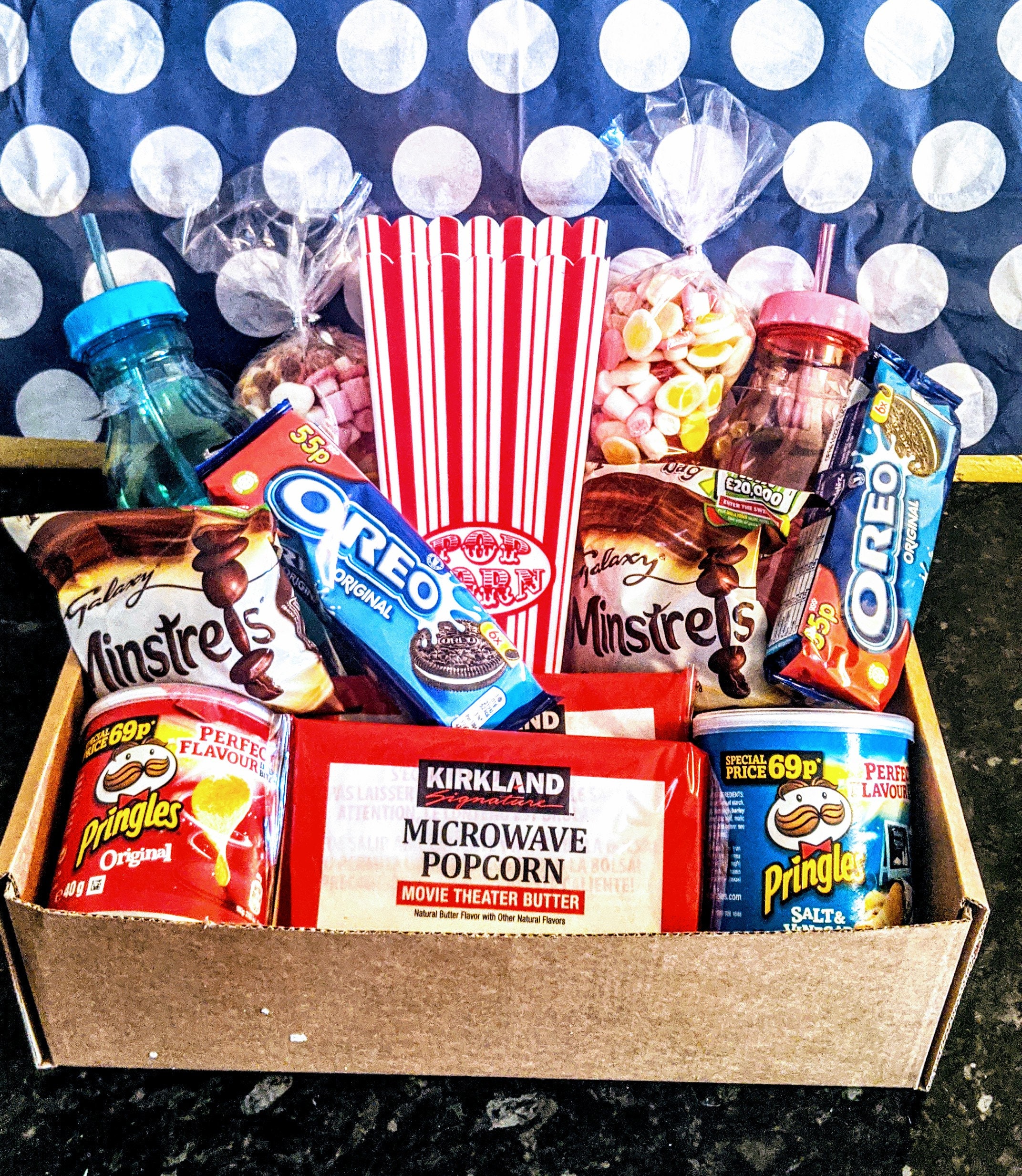 Movie night box Snack box for two Etsy