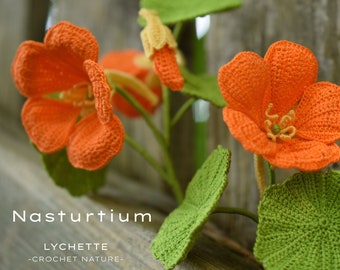 Crochet Nasturtium( Tropaeolum)- Crochet Pattern for Nasturtium