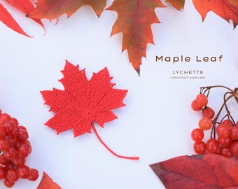 Crochet Maple Leaves, Crochet Pattern for Maple Leaf (Autumn Leaves )