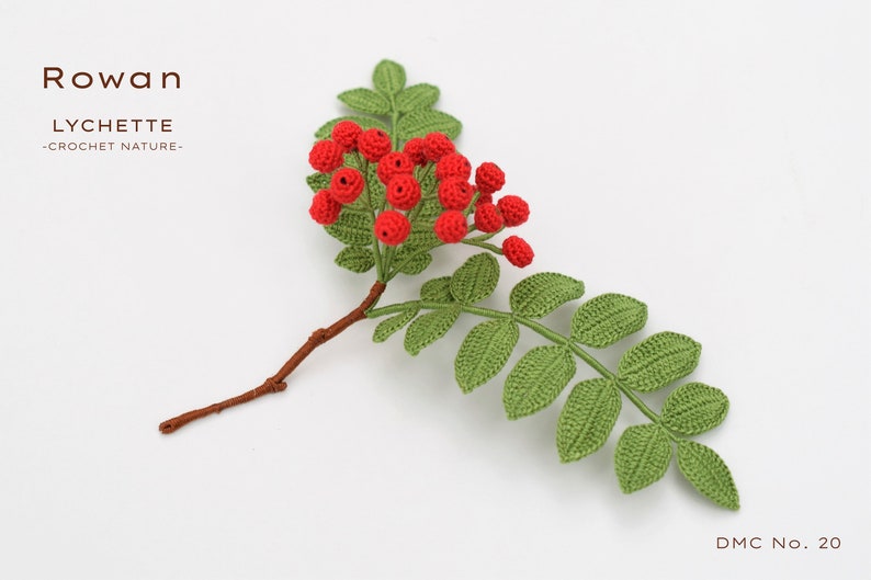 Crochet Rowan Mountain Ash, crochet pattern for Rowan, Mountain Ash, Sorbus image 3