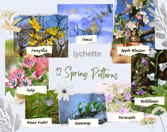 Spring Crochet Flowers - 12 Crochet Patterns