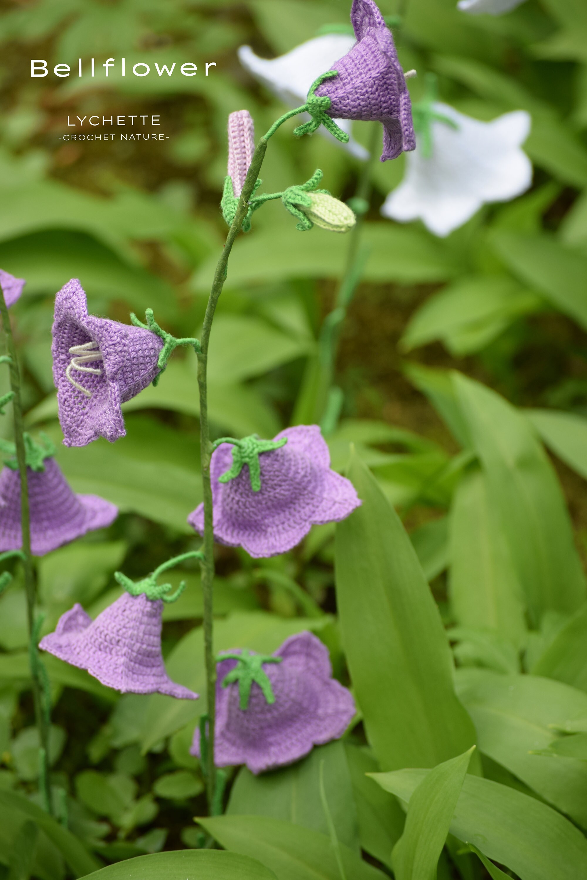 かぎ針編みの桔梗模様 - かぎ針編みの花模様 - Etsy 日本