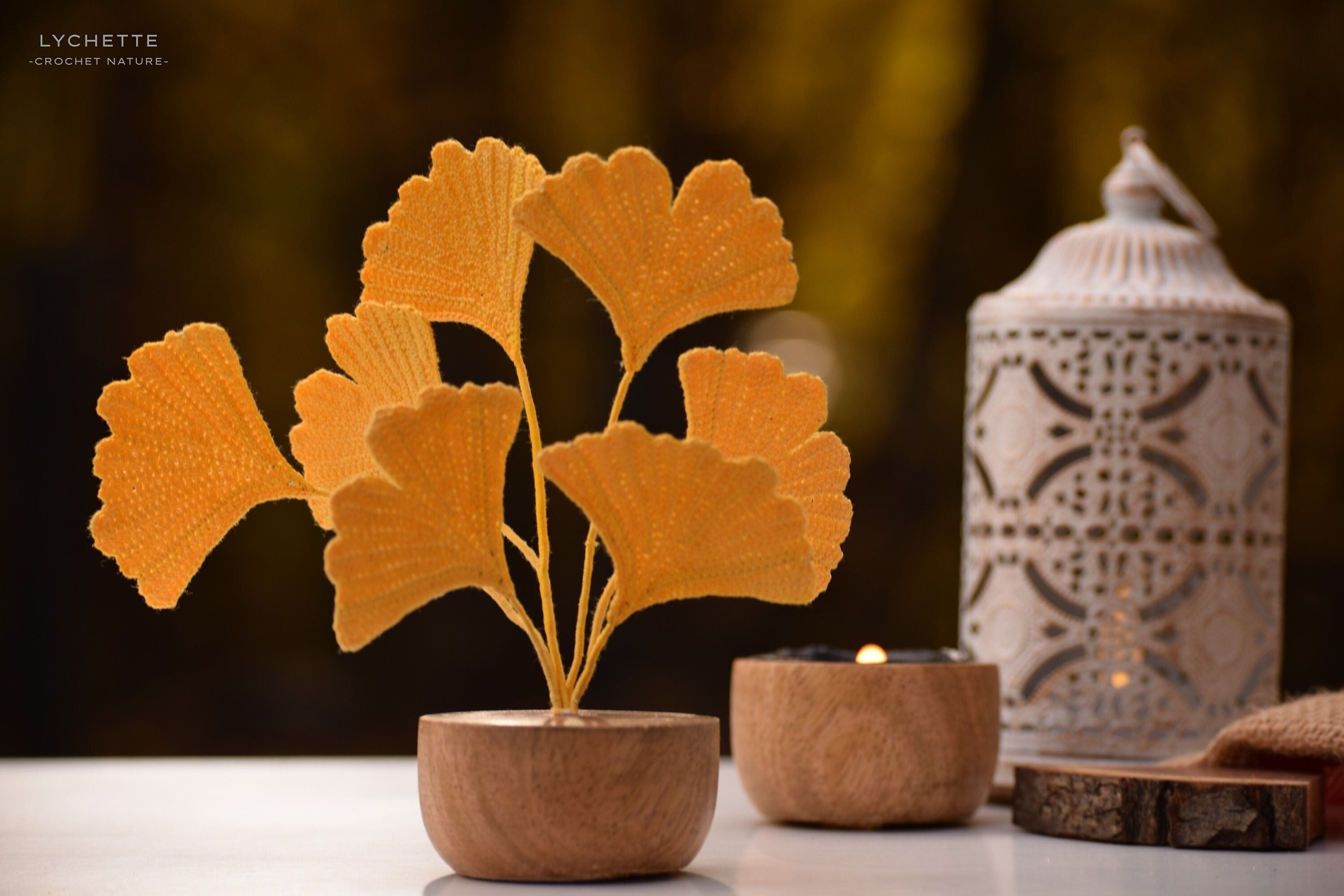 38 Crochet Leaf Patterns To Welcome Fall With Appliqués, Garlands, and Botanical Details 16 Crochet Ginkgo Biloba leaf