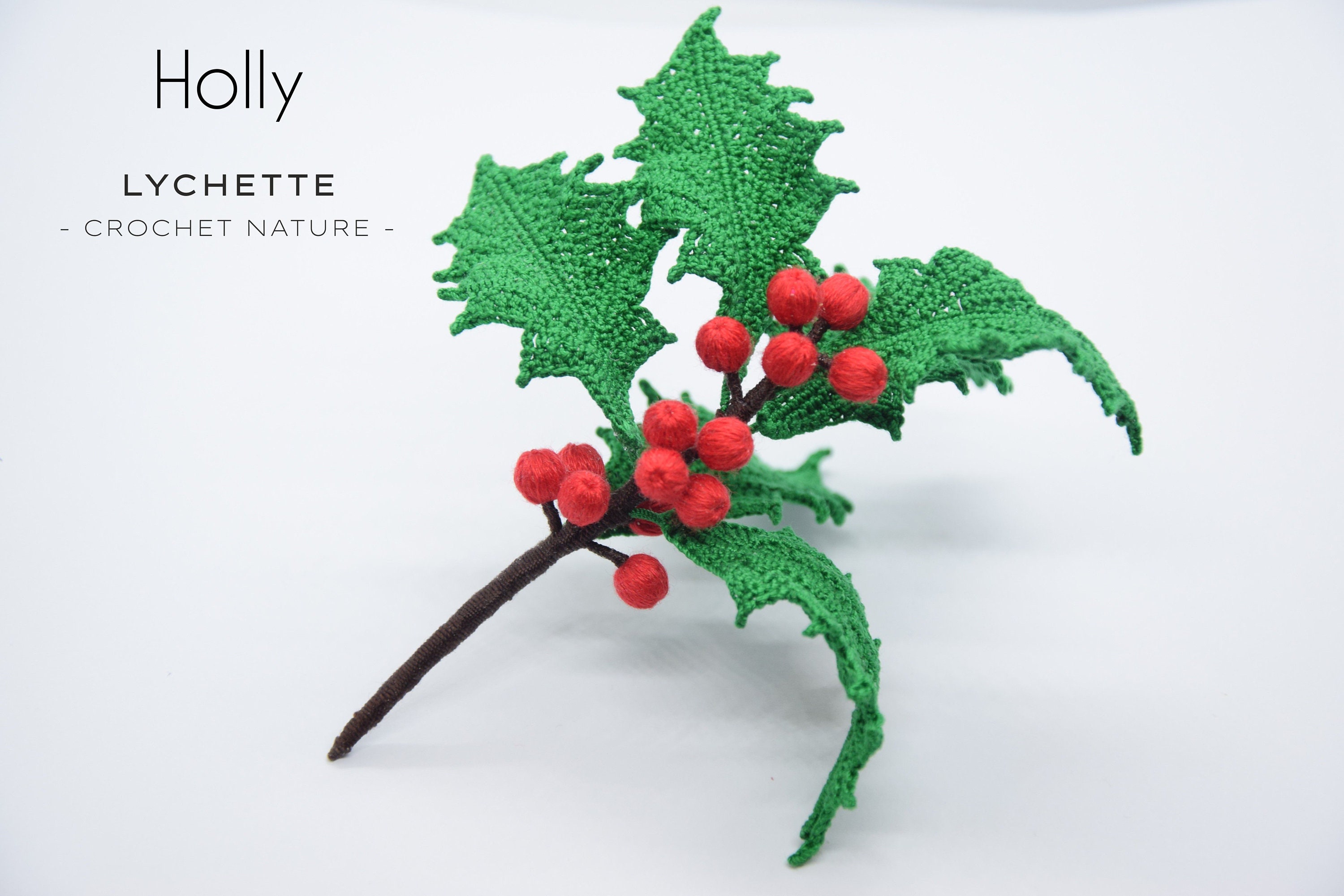 Weihnachtsstechpalme Hkelanleitung - Hkel-Ilex - Etsy.de