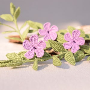 Crochet Periwinkle Pattern Crochet Spring Flower Pattern 画像 5