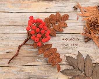 Crochet Rowan ( Mountain Ash), crochet pattern for Rowan, Mountain Ash, Sorbus