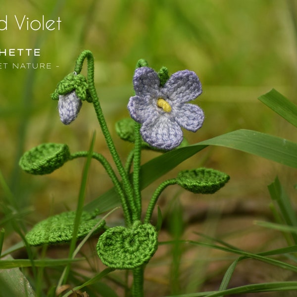 Crochet Wood Violet SweetViolet- Crochet Flower Pattern