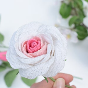 Crochet Rose Pattern Crochet Flower Pattern image 3