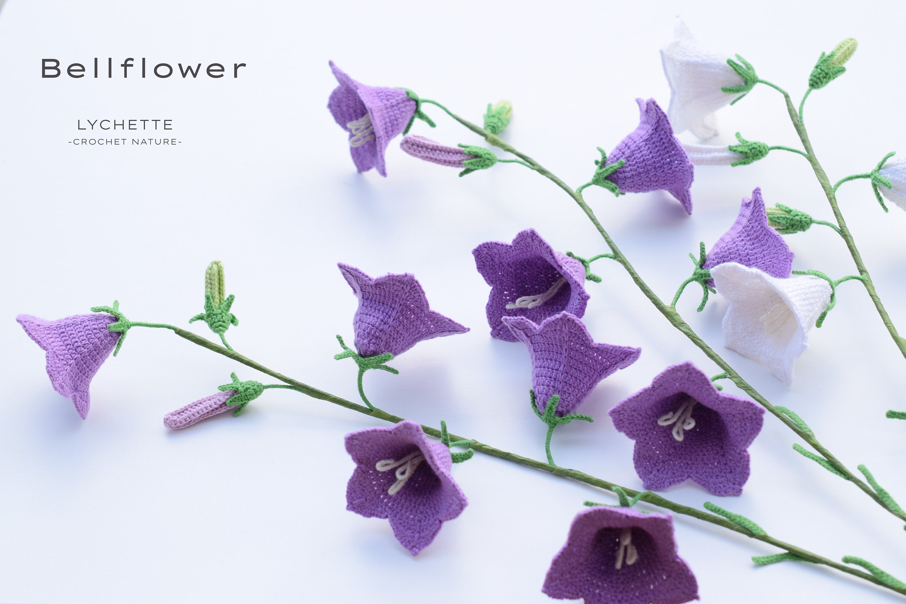 かぎ針編みの桔梗模様 - かぎ針編みの花模様 - Etsy 日本