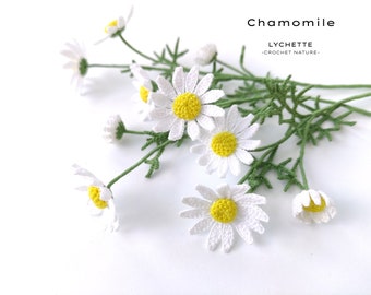 Crochet Flower Pattern for Chamomile Flower (Chamomile, Camomile crochet pattern)