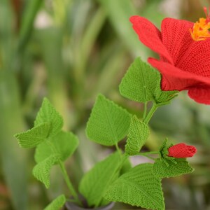 Crochet Hibiscus Pattern - Crochet Flower Pattern image 7
