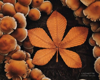 Crochet Fall Leaves, Crochet Chestnut Leaf Pattern - Crochet Pattern