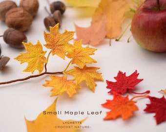 Crochet autumn leaves, fall leaves, Small Maple Leaf Crochet Pattern - Crochet Pattern for Small Maple Leaf (Autumn Leaves)
