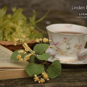 Linden Blossom Crochet Pattern - Tilia, Basswood, Lime Tree