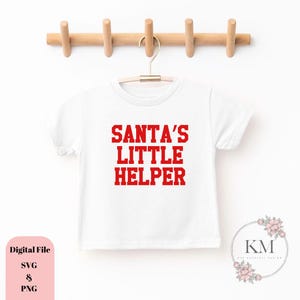 Santa's Little Helper SVG, peuter kerst SVG, Cricut Svg, Svg voor shirt
