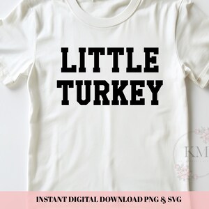 Little Turkey SVG, Koszule jesienne SVG, Mommy and Me Fall SVG, Sezon jesienny SVG