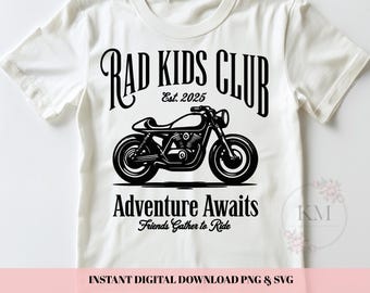 Rad Kids Club SVG | Cool Kids Svg for Cricut & Silhouette | Retro Kids Shirt Design | Trendy Club SVG for DIY Tees