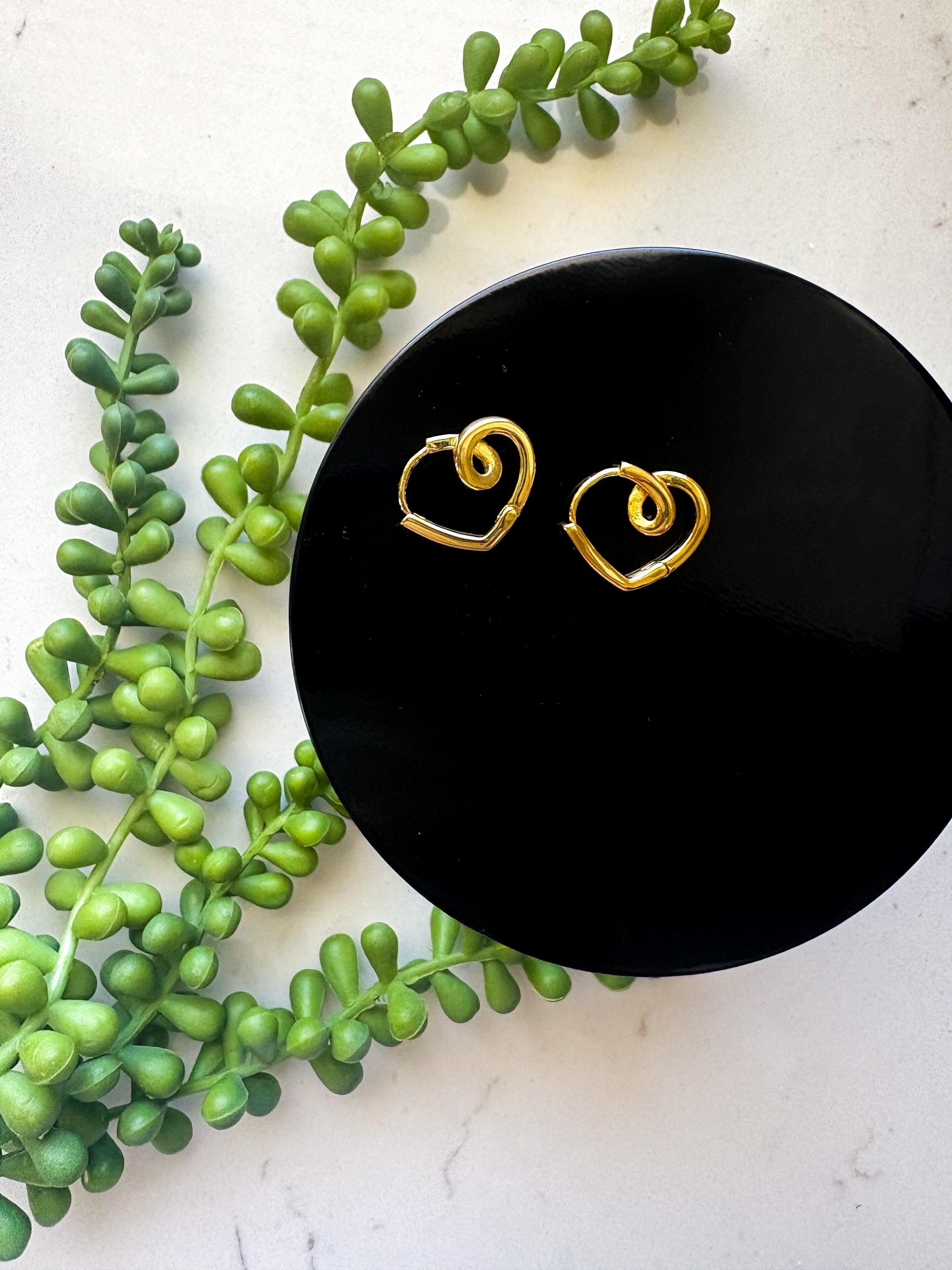 thumbnail image 2 of Gold 18k Open Hoop • Earrings Hypoallergenic Titanium • Fill 18k Gold Plated Simple • Dainty Minimalist - UK 2 of 10