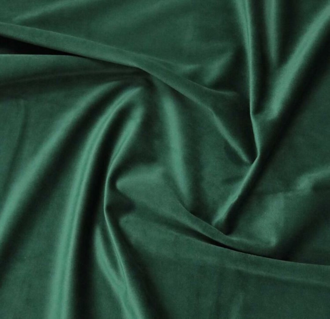 Soft Non Stretch Hunter Velvet Fabric, for Apparel, Upholstery