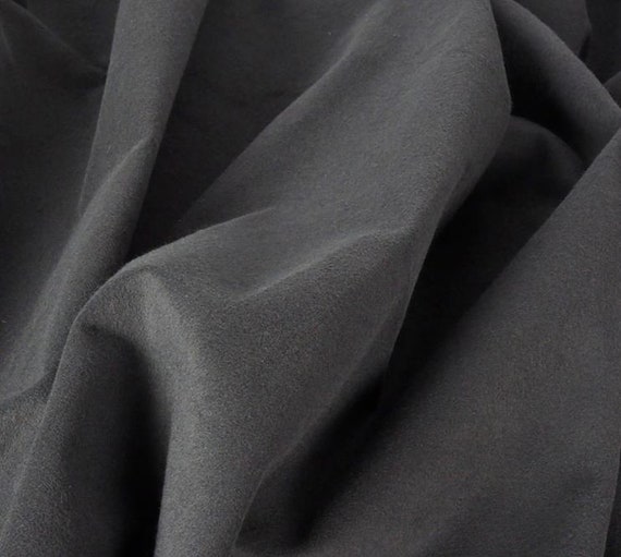 Black Commando Cloth Fire Resistant Fabric, Black Fabric By The Yard
