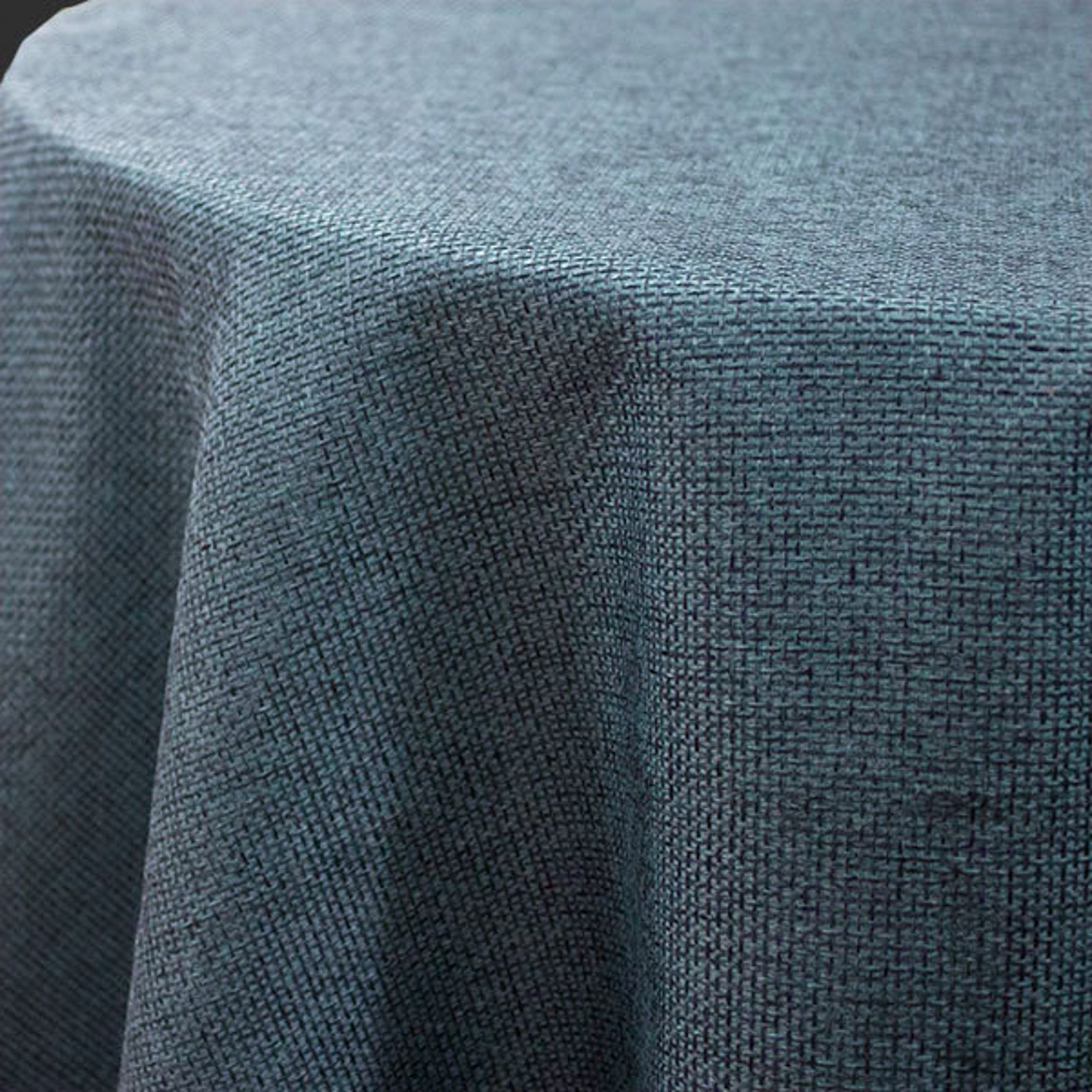 Slate Blue Poly Faux Burlap FABRIC By the Yard 60 inches wide Etsy