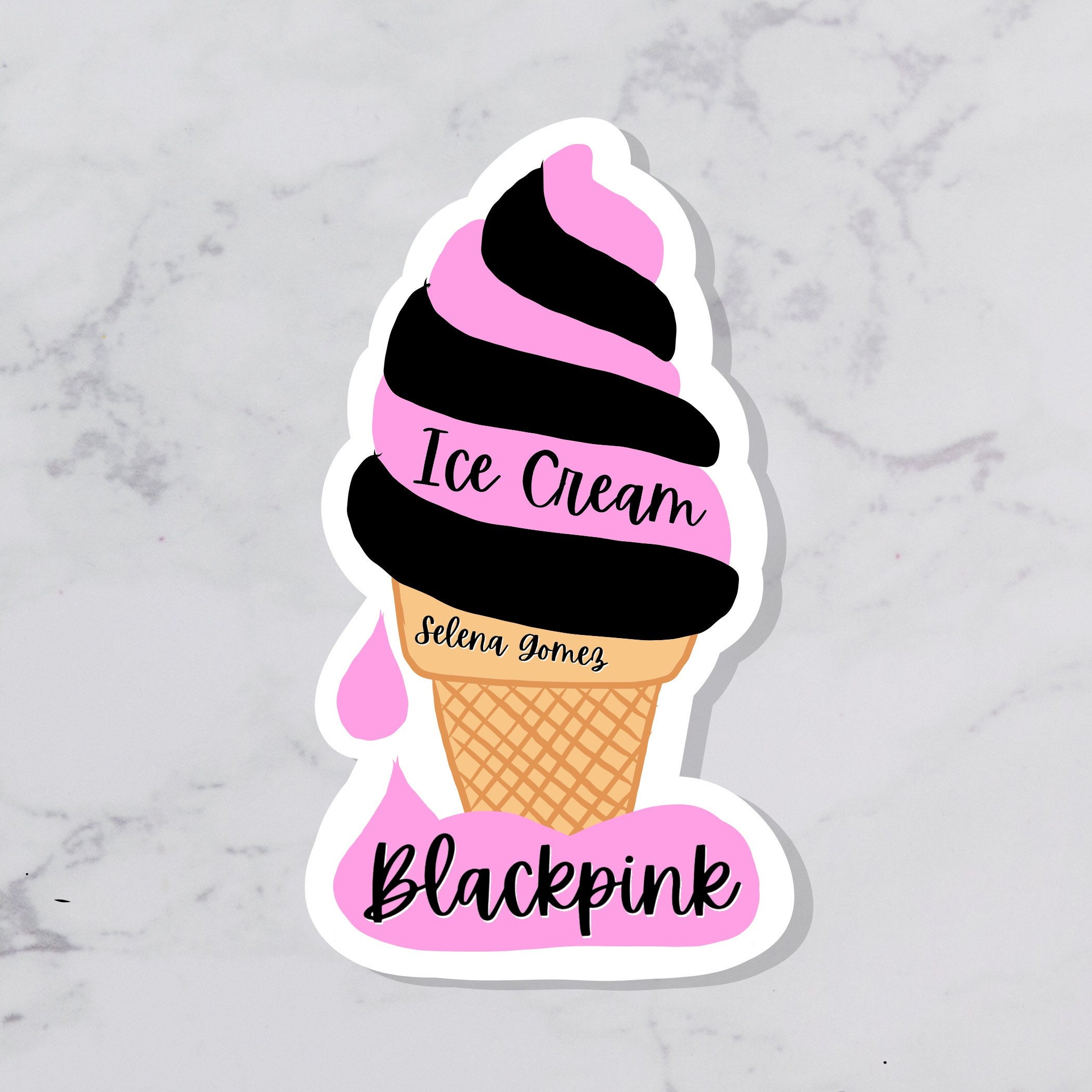 blackpink sticker blackpink ice cream blackpink ice etsy