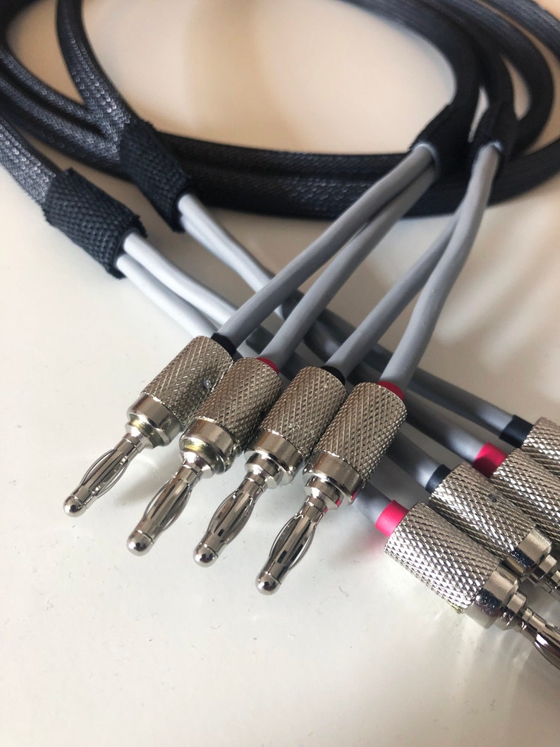 Custom Audiophile Speaker Cable Pair 12 AWG OFC Copper Wire Etsy
