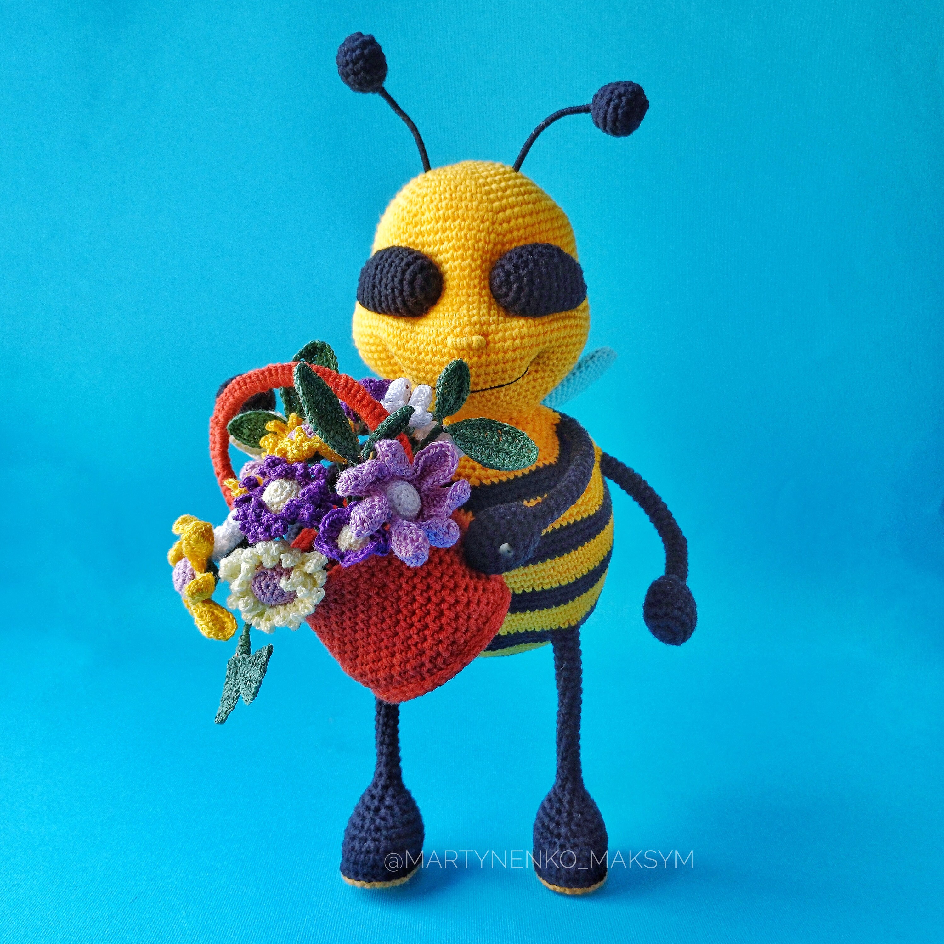 Bee Crochet Pattern Bumblebee Amigurumi Insect Toy - Etsy
