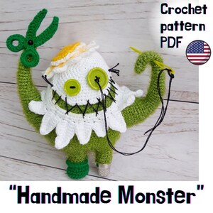 Handmade Monster Crochet Pattern – Cute Amigurumi Toy – DIY Plush Creature – Easy PDF Tutorial – Fun Crochet Project for All Ages