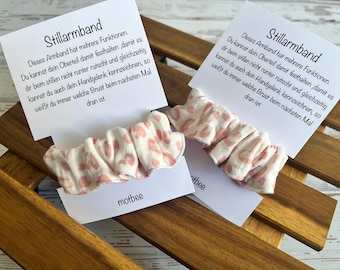 Stillarmband Stillerinnerung Armband zum Stillen Scrunchie mit Gummiband und Druckknopf