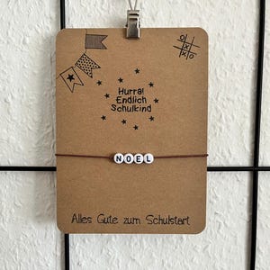 personalisierte Einschulungskarte, Hurra Schulkind, Karte zum verschenken, Einschulung, Alles Gute zur Einschulung Karte Kraftpapier