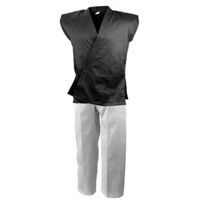 Karate Sleeveless Uniform Gi, Martial Arts Lightweight Open Top Karate ...