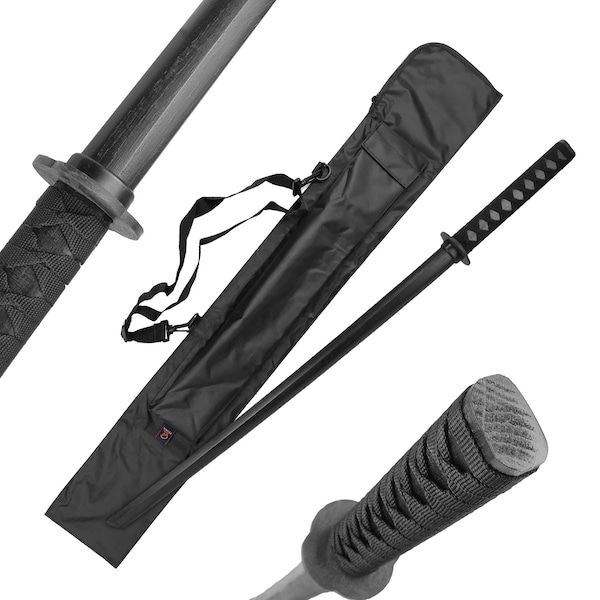39" Black Bokken Wooden Sword Japanese Kendo Katana Wood Training Boken Daito