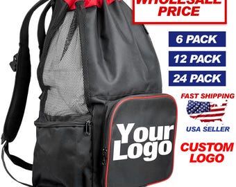 Custom Logo Backpack Equipment Large Sports Bag gym Athletic Training Mesh bag