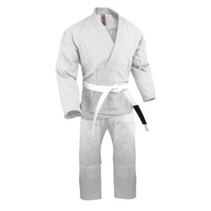 BJJ Gi Kimono 100% Preshrunk Cotton Traditional Brazilian Jiu Jitsu Gi ...