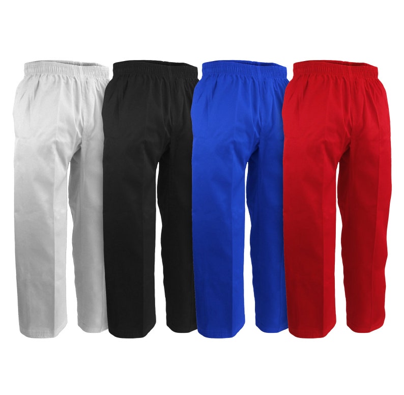 Martial Arts Pants, Karate Taekwondo TKD Tang Soo Do TSD Gi Elastic