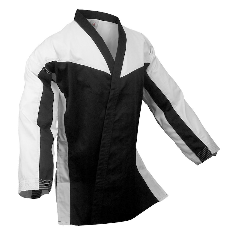 Karate Uniforms Gi Black White Two Tone Uniform Master Instructor