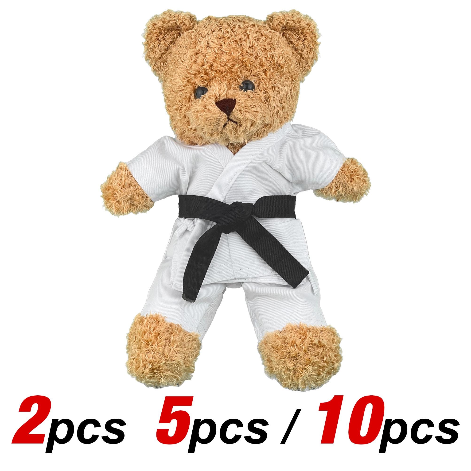 BCBGeneration Black Belt with White Teddy Bear Keychain Cute Teddy Bear Keychain, Plush Bag Charm With Camera  main image 3
