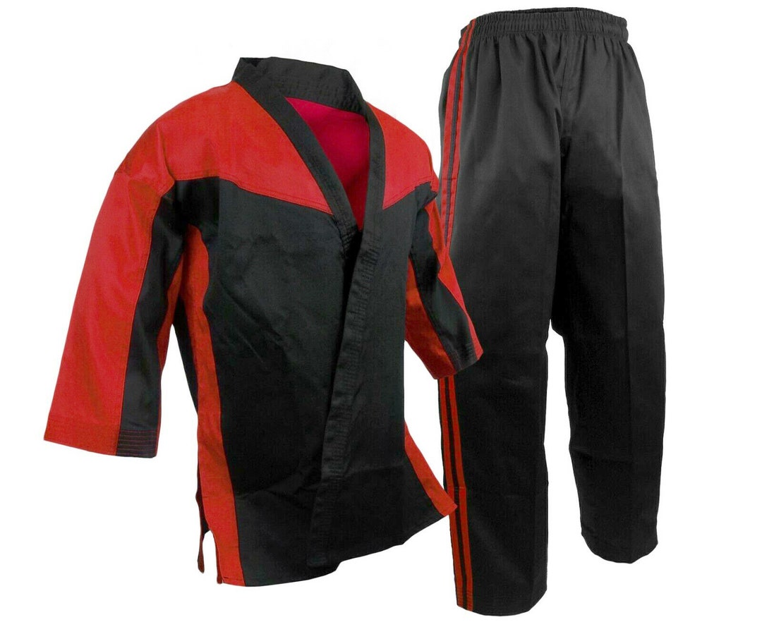 ラディカルフィットネス　ファイドゥ　上下セット　ブラック×レッドバージョン　M Karate Uniforms Gi Black Red Two Tone Uniform Master
