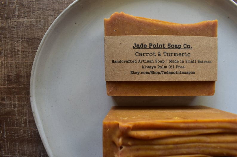 Carrot & Turmeric Soap Handcrafted Soap Cold Process Etsy