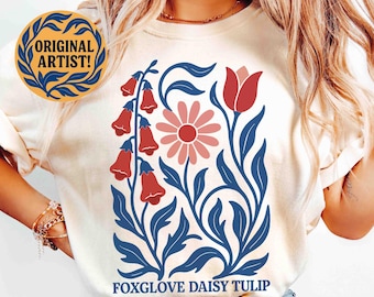 T-shirt tulipe Daisy Digitale : anti-atout subtil, chemise FDT