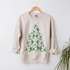 Screaming Possum Christmas Sweatshirt Possum Shirt Opossum Christmas Tree Weird Possum Gifts Ugly Christmas Sweater Spirit Animal