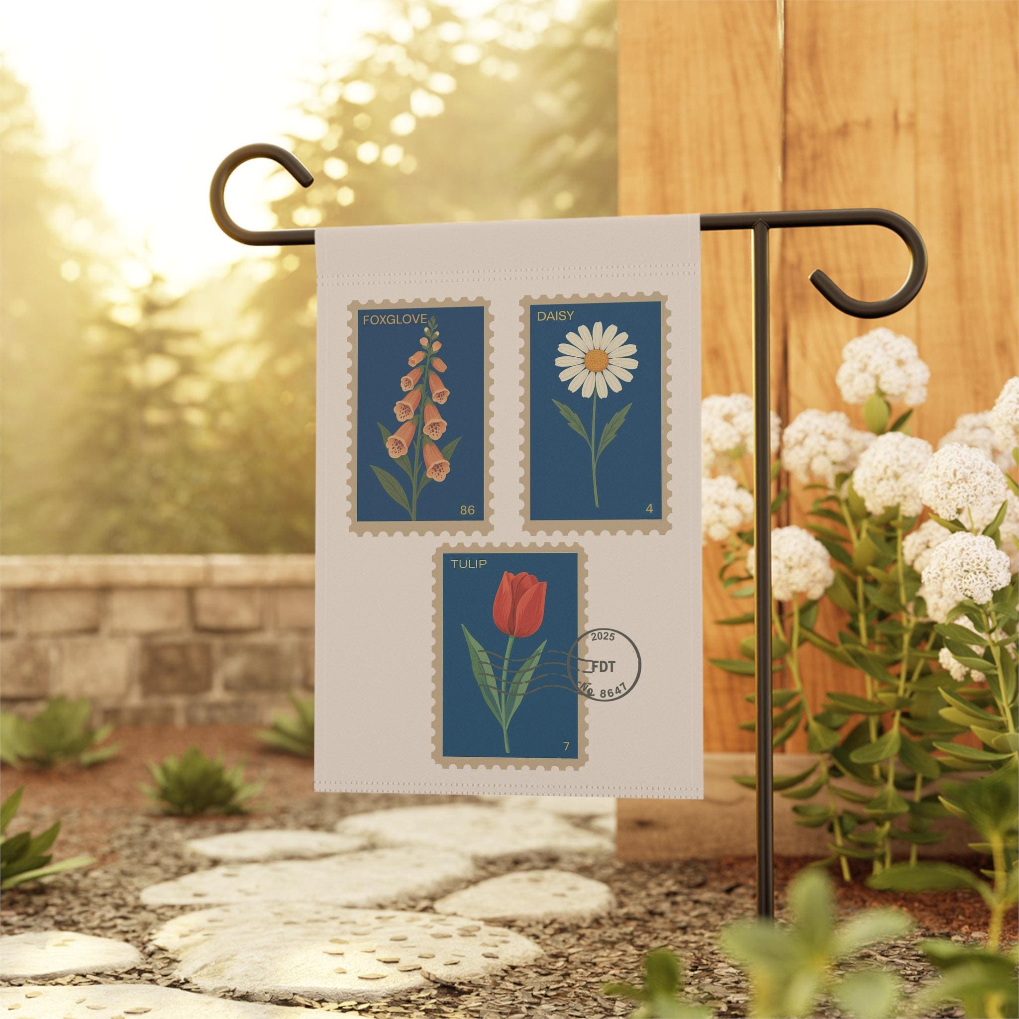 Foxglove Daisy Tulip Garden Flag: Subtle Anti Trump, FDT Yard Sign