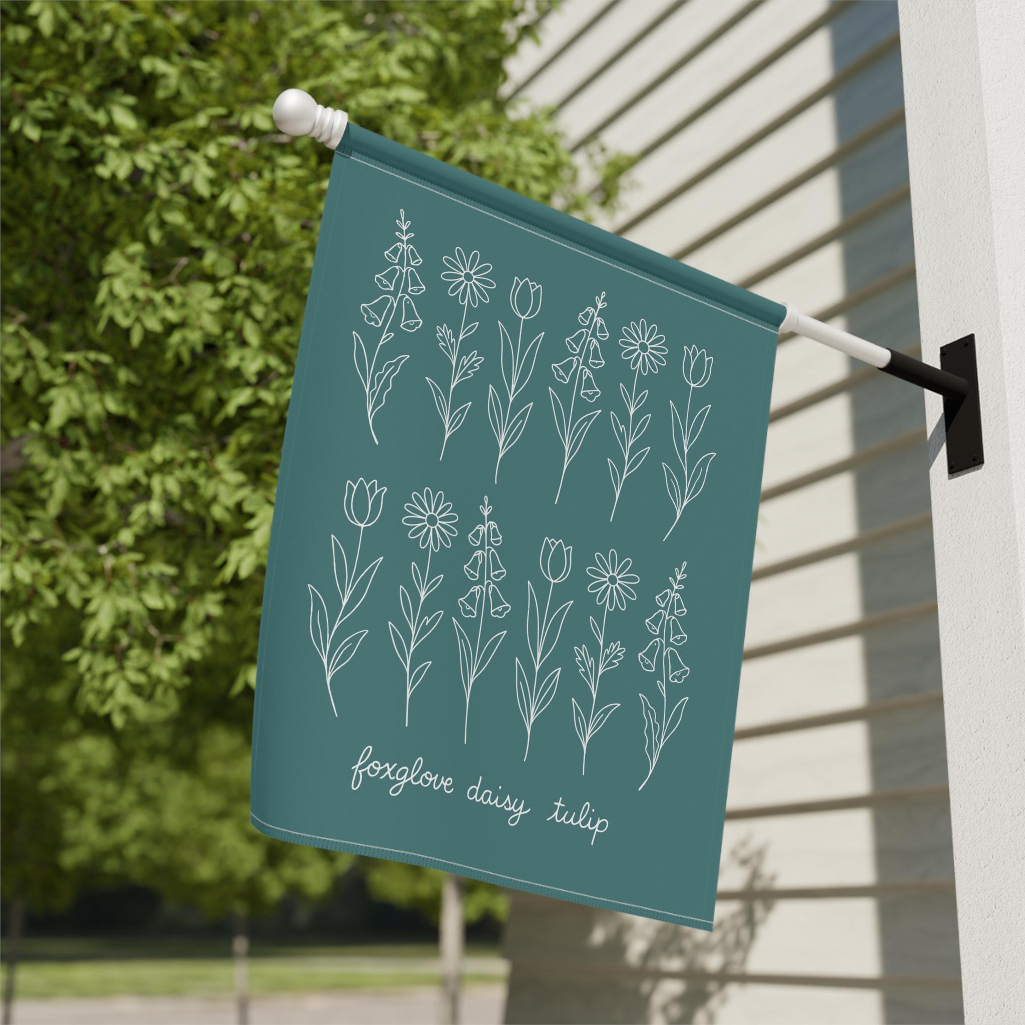 Foxglove Daisy Tulip Subtle Anti Trump Garden Flag FDT Yard Sign